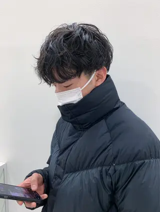 ショート パーマ メンズ 原宿パーマ kazuのヘアスタイル