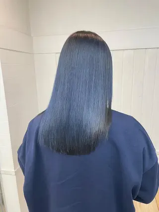 セミロング カラー パーマ ヘアアレンジ newi grande 横浜店のヘアスタイル