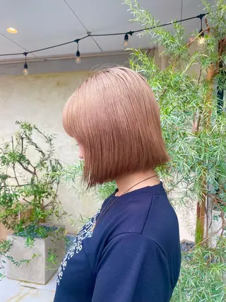 ミディアム ROZA germe所属・SHIO / ハイトーンカラーのヘアスタイル
