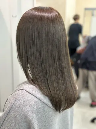 セミロング カラー 🤍透明感カラー🤍 Moeのヘアスタイル