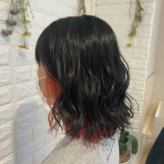 ミディアム 〖 韓国hair 〗 室岡 咲希のヘアスタイル