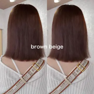 ミディアム カラー 高橋 みく/ minim 暖色のヘアスタイル