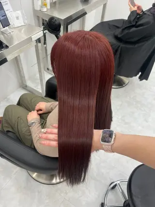 ロング カラー ヘアアレンジ 🫧🎀うる艶暖色 🏹Nanako🎀のヘアスタイル