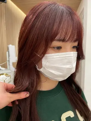 ロング レイヤー縮毛矯正 ささきすずね💗のヘアスタイル