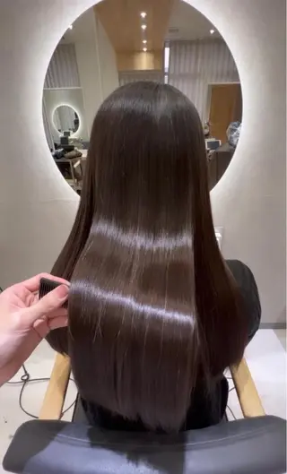 ロング 韓国ヘア🩶侑矢 艶髪透明感/福岡のヘアスタイル