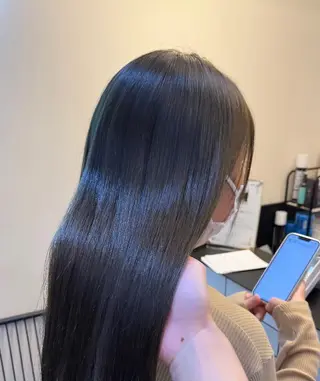 セミロング カラー ハイトーンカラー 🦋yuri🦋のヘアスタイル