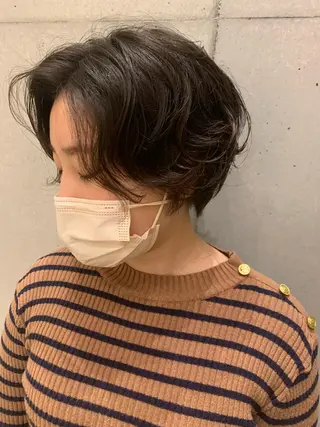 ショート ブリーチなしWカラー /地毛風/小林凪沙のヘアスタイル