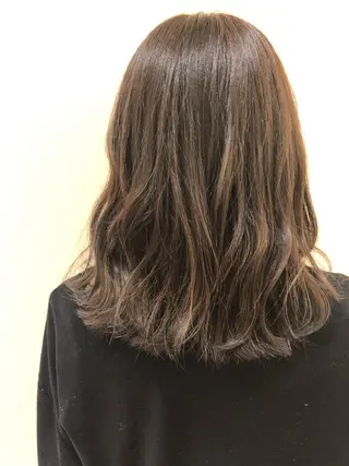 ミディアム カラー パーマ eclat suzumiのヘアスタイル