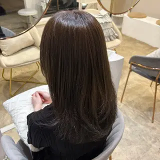 ミディアム カラー miku 韓国艶髪✨のヘアスタイル