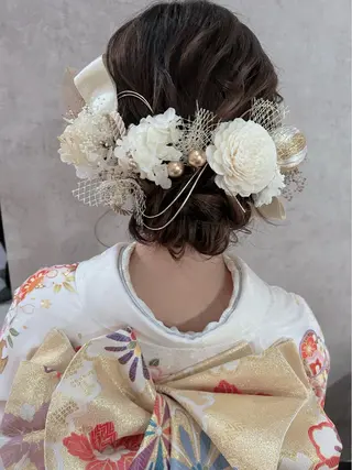 ロング ヘアアレンジ セットサロン      ラフテル所属・大阪/ヘアアレンジ /似合わせset💐のヘアスタイル