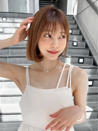 ショート カラー 木村ゆうと🫧 透明感カラー＆艶髪のヘアスタイル