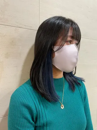 セミロング haf店長 ✂︎タカハシレン✂︎のヘアスタイル