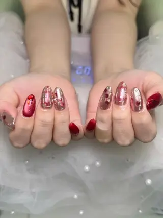 ネイル 💕チップネイル 🩷のネイルデザイン