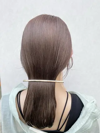ロング 江口 侑理加のヘアスタイル