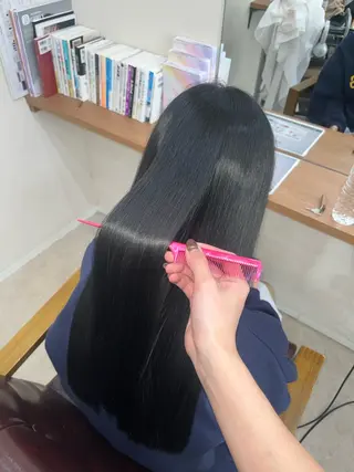 ロング カラー 永井 夢彩のヘアスタイル