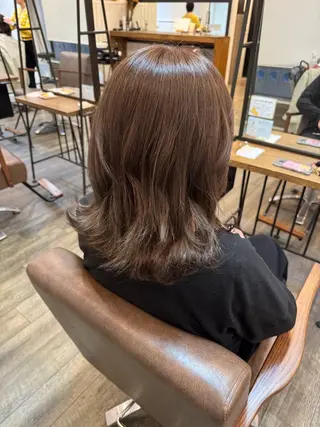 ミディアム カラー タカノ ユラ bisou hairのヘアスタイル