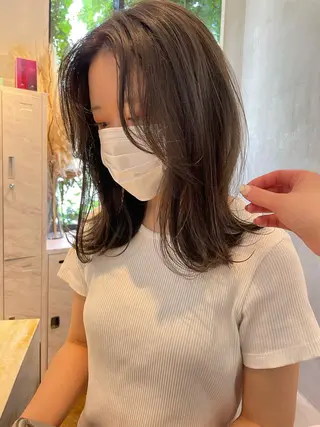 ミディアム カラー 🫧透明感ヘア🫧 🧸竹花　彩希🧸のヘアスタイル