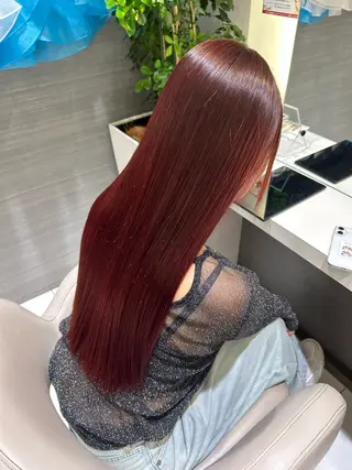 ロング カラー 合庭 柚のヘアスタイル