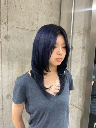 ロング カラー MASHIRO💎 透明感カラー/カットのヘアスタイル