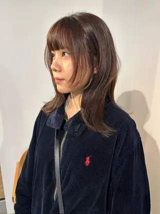 ミディアム カラー lelu所属・lelu / 佐々木のヘアスタイル