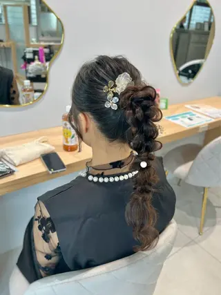 ロング ヘアアレンジ 楓夏️🫧/モデル様 募集中/ヘアアレンジのヘアスタイル