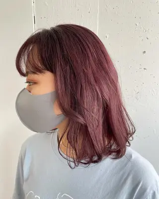 セミロング カラー PANOLA所属・加藤 理沙のヘアスタイル
