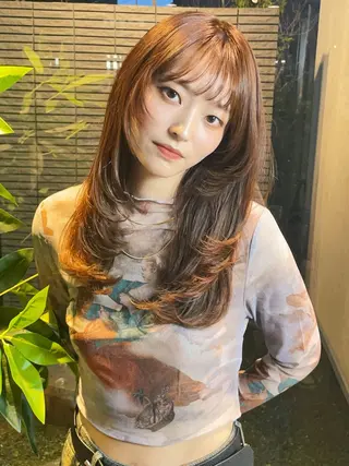 ロング カラー 🌈高田大夢似合わせ 透明感カラー🌈のヘアスタイル