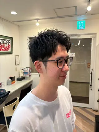 ショート メンズ 椎名 岬洋のヘアスタイル