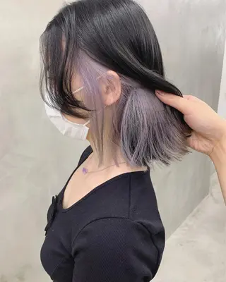 ミディアム カラー ブームボックス所属・🐝ハイトーンカラー hachi🐝のヘアスタイル