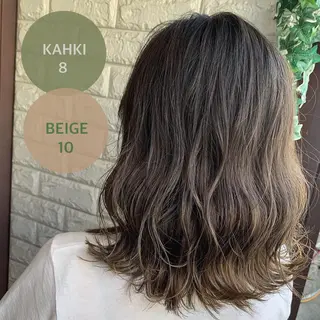 ミディアム パーマ 髪質改善&縮毛矯正 池本　有宏のヘアスタイル