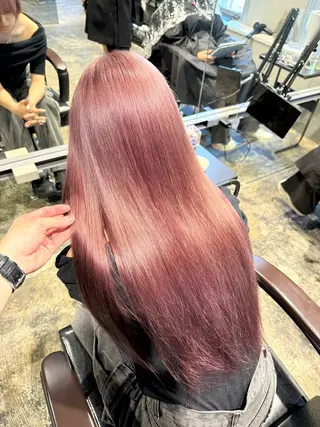 ロング カラー ROIS渋谷【ロイス】所属・高橋大樹/ブリーチ/ ハイトーン/艶カラーのヘアスタイル