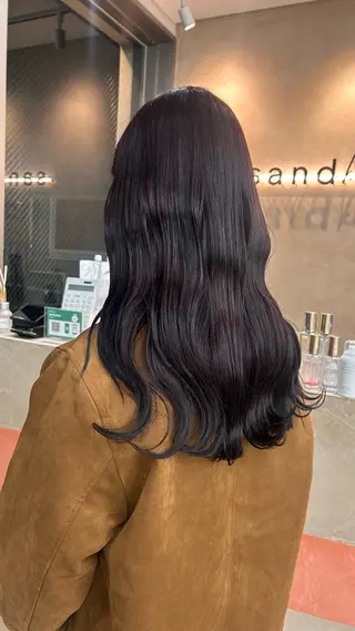 ロング YUKI🎀透明感 カラー/暗髪艶カラーのヘアスタイル
