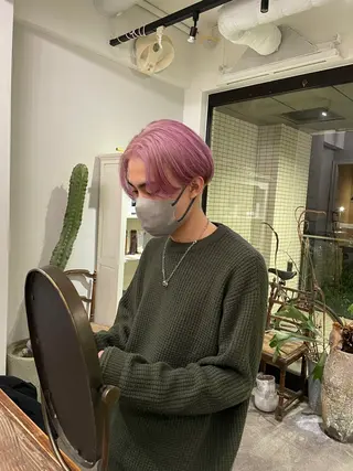 カラー メンズ 沼田 彩虹のヘアスタイル