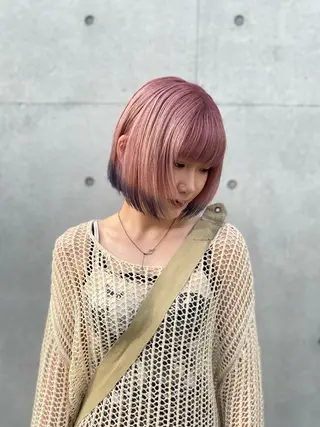 ミディアム カラー ヘアアレンジ mina 🌷のヘアスタイル