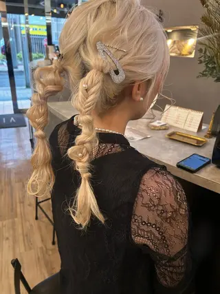 ヘアアレンジ ブリーチ／ヘアセット 🪞🌙minamiのヘアスタイル