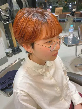 ショート カラー ♡韓国風ヘア 🐈♡MIHOのヘアスタイル