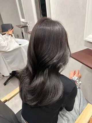 セミロング カラー 透明感カラー/暖色 カラー/kana🩷のヘアスタイル