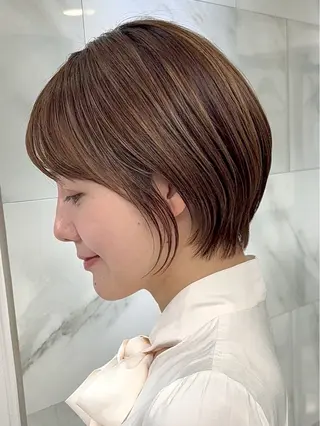 ショート カラー 髪質改善カラー ショートボブ専門のヘアスタイル