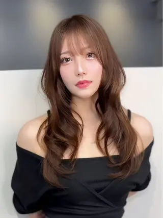 セミロング カラー 🦋韓国系指名No1 店長/圓山 祐也🦋のヘアスタイル