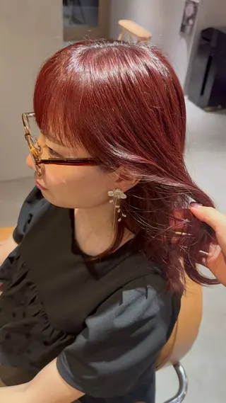 セミロング 松本 夢叶のヘアスタイル