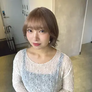 ショート カラー 透明感カラー✨艶髪 制作🌱山根あゆみのヘアスタイル