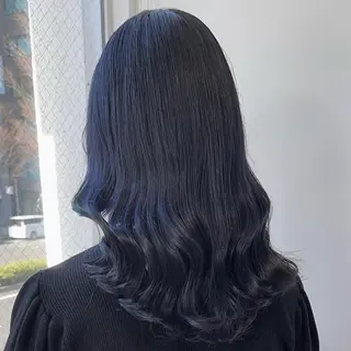 ロング カラー 韓国っぽ♡寒色/暗髪 🫧MOEKA🦋のヘアスタイル