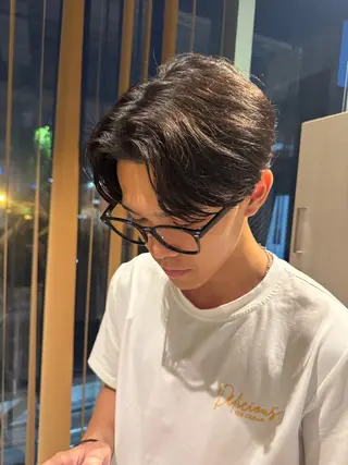 パーマ メンズ 山本 玲桜のヘアスタイル
