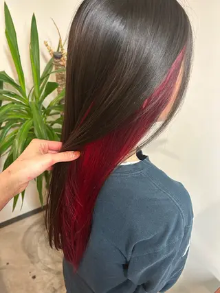 ロング mao"お洒落ヘア" 大人可愛いピンクヘアのヘアスタイル