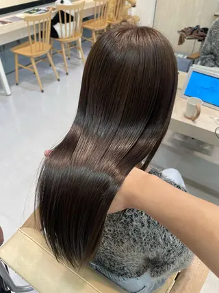 ロング かずや🍀/髪質改善 /艶髪カラー/眉毛のヘアスタイル