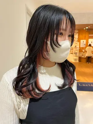 セミロング 鳳／美容室 chinaのヘアスタイル