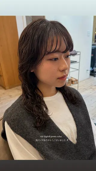 ロング パーマ 原宿/パーマ 🧺ユウマのヘアスタイル