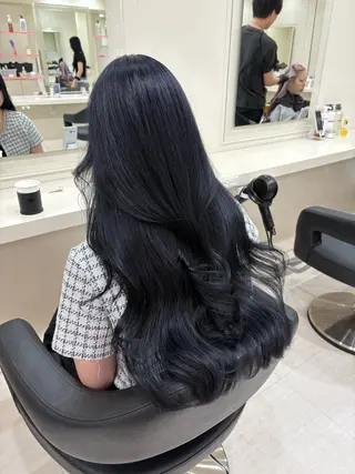 セミロング カラー ヘアアレンジ 💟RINNA 艶カラー💟のヘアスタイル