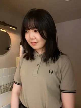 ミディアム カラー iroha/ n.w.h🎀のヘアスタイル