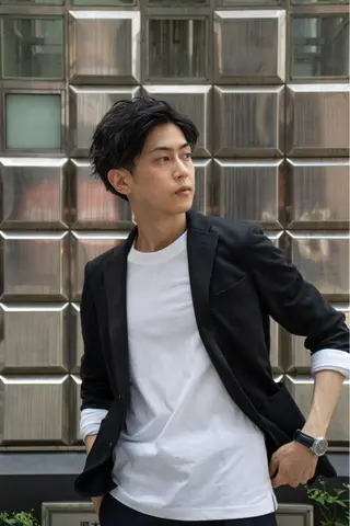 パーマ メンズ メンズ特化LIBER 石川玲央のヘアスタイル